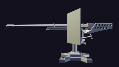 canhão torre 3d impressão modelo in 3dexport uau 3dprint stl 3d print model - Mito3D