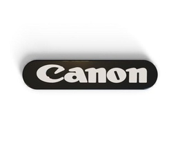 canon sign badge logotype 3d print model - Mito3D