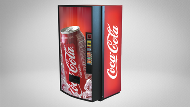 cans coke machine 3d model in entertainment center 3dexport soda vending element poly coca cocacola coca-cola interior machines 3d print model - Mito3D