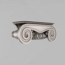 las capitales de 12 ménsulas en la arquitectura decoración cornce ornamento cartela frontón elementos pared interior detalles 3d print model - Mito3D