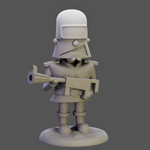 Kapitän Karikatur Soldat dlp Raummarine Charakter Figur 3d print model - Mito3D