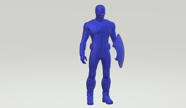 capitão américa 3d impressão modelo in homem 3dexport maravilha vingadores jogo 3d print model - Mito3D