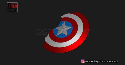 captain america shield damaged - infinity war endgame-marvel 3d print toy accessories cosplay ironman infinirywar endgame marvel weapon capshield 3d print model - Mito3D