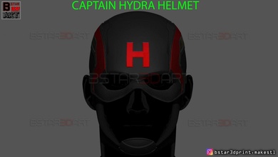 capitán hidra casco maravilla historietas alto calidad modelo 3d impresión juguetes disfraces cosplay tyos súper 3d print model - Mito3D