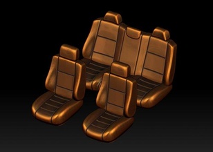 carro cadeira impressão plástico interior salão fotopolímero passatempo 3d modelo in automotivo 3dexport 3d print model - Mito3D