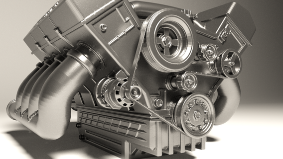 macchina motore 3d Stampa veicolo 3dprint stampa stampabile v8 stl industriale dell 39 auto fabbrica 3d print model - Mito3D