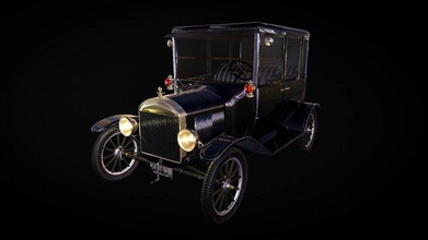 voiture modèle fbx obj gamme vray 3dsmax automobile photoréaliste voitures auto 3dmodel classique vieille 3d print model - Mito3D