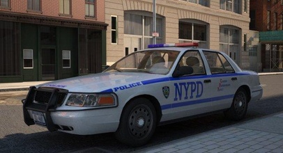 car police 3d model in sedan 3dexport crown victoria nyk vehicle transport special realtime lowpoly game nypd ny nyc york 3d print model - Mito3D