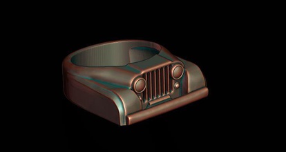 wagen ring 22 3d drucken modell ringe 3dexport usa retro schmuck jeep cj renegat golden adler amc 304 warnen schlamm straße suv frequenzweiche us amerikanisch 3d print model - Mito3D