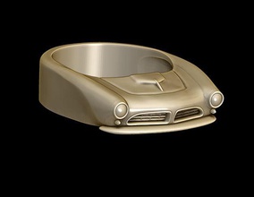 car ring 25 muscle usa vintage antique oldtimer classic retro famous sport jewelry fast speed 507 vehicle automotive elegant luxury 3d print model - Mito3D