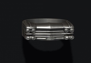 31 araba yüzüğü klasik eski oldtimer takı vintage ünlü sl cabrio Alman altın Gümüş coupe cabriolet stuttgart hot rod Kas dönüştürülebilir retro 3d print model - Mito3D