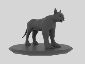caracal 3d impression modèle in animaux 3dexport 3dprinter 3dprinted 3dprinting animal zoo marin sauvage faune 3d print model - Mito3D