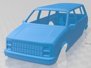 caravan 1984 printable body car 3d print model in automotive 3dexport slot scalextric tamiya rc miniz hobby micro 3d print model - Mito3D