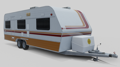 caravan karmann guia kc 640 3d model in trailers 3dexport camper mobile vehicle house rv camp motor travel camping trailer ghia 540 game poly motorhome 3d print model - Mito3D