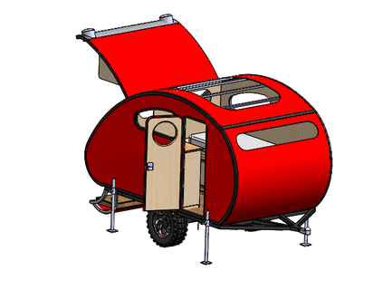 caravan settore automobilistico 3d degno nota design macchine stl giocattolo 3d print model - Mito3D