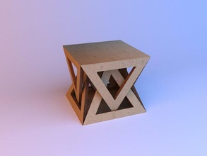 cardboard furniture coffee table desk interior design wood wooden room house handmade modern houseware triangle composite carton board classic 3d print model - Mito3D