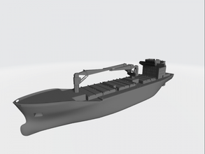 carga navio miniatura rc recipiente massa 3d print model - Mito3D