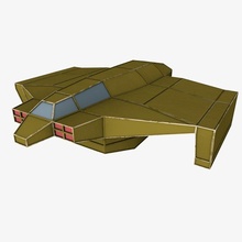 cargo space ship 1 speed airplane flying rocket struggle spaceship flight shipping transport container science fiction spacecraft 3d print model - Mito3D