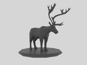 caribou 3d print model in animals 3dexport animal wild wildlife 3dprinter 3dprinted 3dprinting 3dprint 3d print model - Mito3D