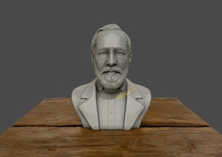 carl zeiss busto en 3d imprimibles modelo de impresión art el cabeza humanos óptica personas imprimible escultura las esculturas 3d print model - Mito3D
