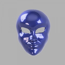 carnaval máscara 3d impresión modelo in anatomía 3dexport mascarilla cara veneciano víspera santos proteger 3d print model - Mito3D