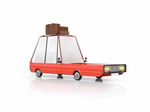 dibujos animados coche vehiculo 3d modelo in concepto 3dexport arte retro 3d print model - Mito3D