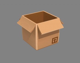 desenho animado cartão caixa correio embalagem logística transporte caixas papelão polimodelo mão pintado compras parcela modelos 3d print model - Mito3D