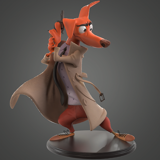 Karikatur Hund Drucken Monster Kreaturen 3d Modell Skulptur Fan Art Kunst Zahl druckbar Charakter Disney 3d print model - Mito3D