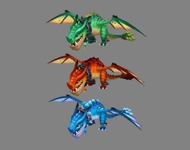 cartoon dragon - poisonous ice serpent mythical monster magical creatures hand incubation hatch breeding egg newborn baby lowpolymodel painted animals dinosaur 3d print model - Mito3D