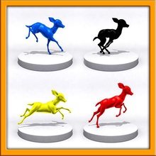 karikatür geyik yavrusu 3d baskı bedava yazdır model in madeni paralar rozetler 3dexport modeller geyik hayvan rudolph ren geyiği fantezi karakter eğlence komik şirin toon kış noel 3d print model - Mito3D