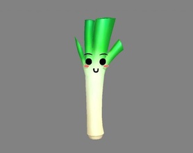 cartoon onion 3d model in vegetable 3dexport ingredients vegetables personification lowpolymodel hand painted character fantasy 3d print model - Mito3D