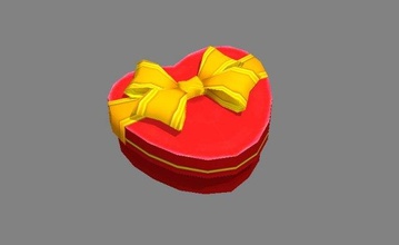 cartoon red heart-shaped gift box giftbox holiday christmas love lover lovegift redheart lowpolymodel surprise heart celebration birthday happy romantic valentine 3d print model - Mito3D