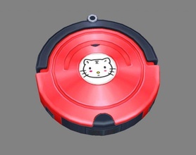 cartoon robot vacuum cleaner 3d model in household appliances 3dexport clean bedroom cleaning housework lowpolymodel hand painted homeappliance householdappliances automatic sweep floor aspiration sweepingrobot electronics 3d print model - Mito3D