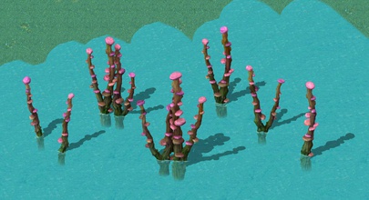 dibujos animados cielo de la ciudad - jade piscina extraño árbol juego escena modelo módulo baja modelos materiales las texturas formato 3dmax 2009 obj 3ds fbx 3d print model - Mito3D