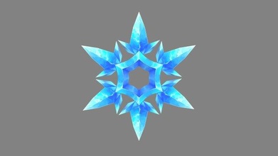 cartoon snowflake icon 3d model in x-mas 3dexport ice flower frozen water coldness christmas winter crystals element weather lowpolymodel hand painted models 3d print model - Mito3D