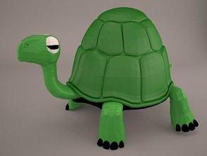 desenho animado tartaruga 1 gecko lagarto réptil lezard toon personagem fantasia criatura manipulado jacaré crocodilo rã chamaeleon 3d print model - Mito3D