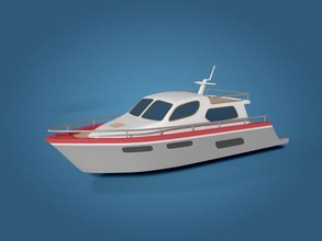 karikatür yat 3d model in hız tekneler 3dexport gemi katamaran su tekne bisiklet deniz plaj balık tutma yaz tatil spor rahatlayın okyanus toon motor oyuncak oyun 3d print model - Mito3D