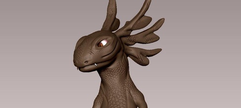 fuego dibujos animados 3d impresión modelo in monstruos criaturas 3dexport 3dprint prints model estilizado 3d print model - Mito3D