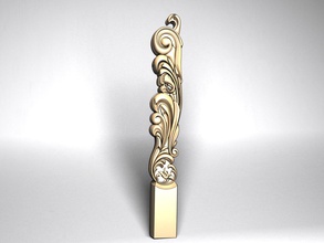 carved baluster 3dmodel cnc carving element decoration baroque stl ornament architecture interior stand banister 3d print model - Mito3D