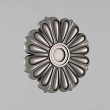 carved rosettes decor 12 architectural decoration cornce ornament cartouche fronton wall details medallions classical traditional moulding corbel decorate cnc 3d print model - Mito3D