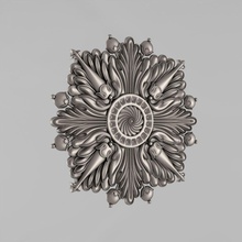 carved rosettes decor 26 3d print model in 3dexport architectural decoration cornce ornament cartouche fronton wall details medallions classical traditional moulding corbel decorate cnc 3d print model - Mito3D
