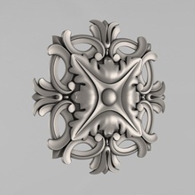 carved rosettes decor 43 3d print model in 3dexport architectural decoration cornce ornament cartouche fronton wall details medallions classical traditional moulding corbel decorate cnc 3d print model - Mito3D