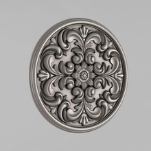 carved rosettes decor 51 architectural decoration cornce ornament cartouche fronton wall details medallions classical traditional moulding corbel decorate cnc 3d print model - Mito3D