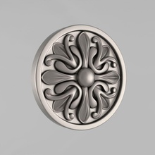carved rosettes decor 53 architectural decoration cornce ornament cartouche fronton wall details medallions classical traditional moulding corbel decorate cnc 3d print model - Mito3D