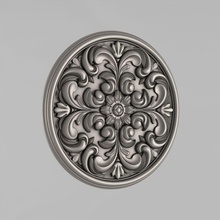 carved rosettes decor 54 architectural decoration cornce ornament cartouche fronton wall details medallions classical traditional moulding corbel decorate cnc 3d print model - Mito3D