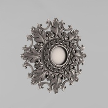 carved rosettes decor 57 architectural decoration cornce ornament cartouche fronton wall details medallions classical traditional moulding corbel decorate cnc 3d print model - Mito3D