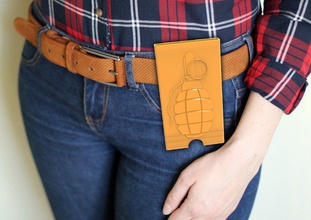 cas d'un smartphone porter de la ceinture en plastique 3d l'imprimante 3d print model - Mito3D
