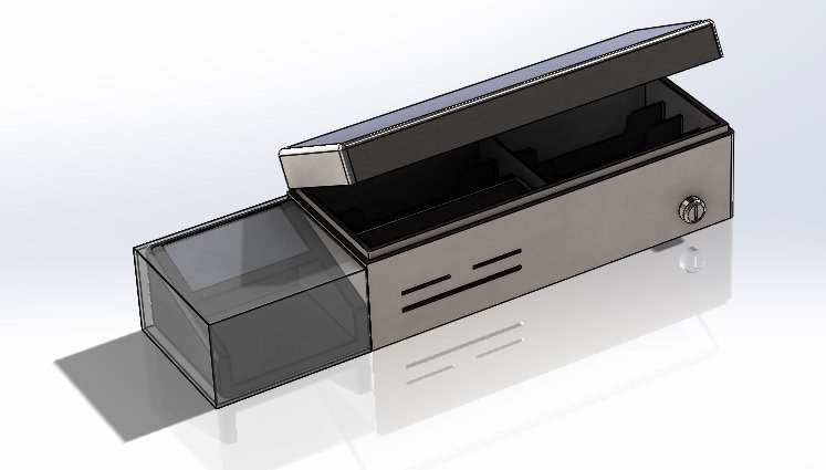 Kasse cash counter 3D print model - Mito3D