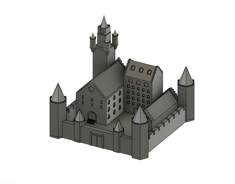 Free 3D file Chateau Disneyland Paris with Prusa MK2S MMU (Ed2