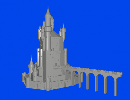 castle 3d print model in architecture 3dexport 3d print model - Mito3D